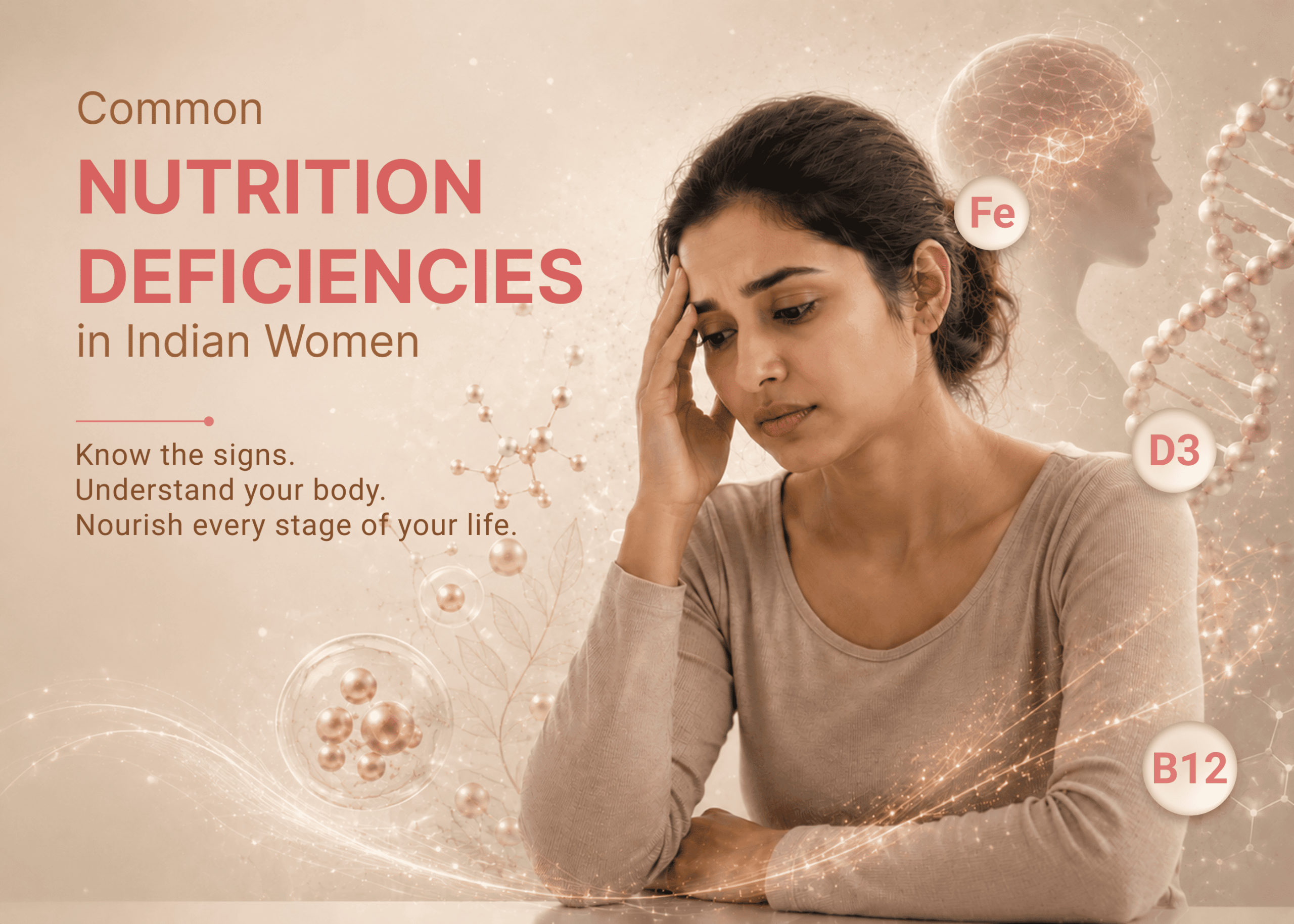 Common Nutrition Deficiencies in Indian Women | Gen Arc Nutrition